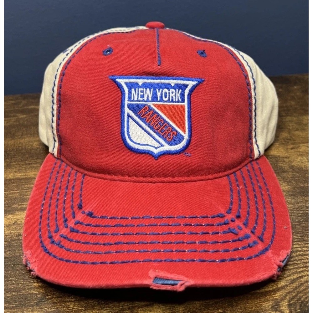 New York Rangers Retro Brand Red Vtg Stitched Snapback Hat Cap NHL Hockey